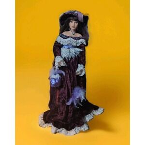 Destiny 28" porcelain Victorian doll Artist Cindy Koch Seymour Mann Velvet Dress